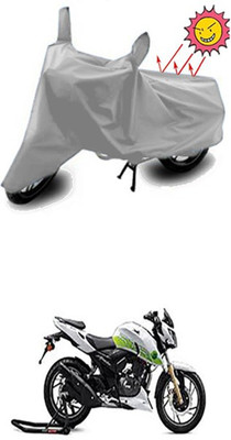 Coverit Two Wheeler Cover for TVS(Silver)