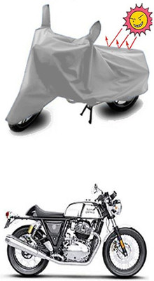Wild Panther Two Wheeler Cover for Royal Enfield(Silver)