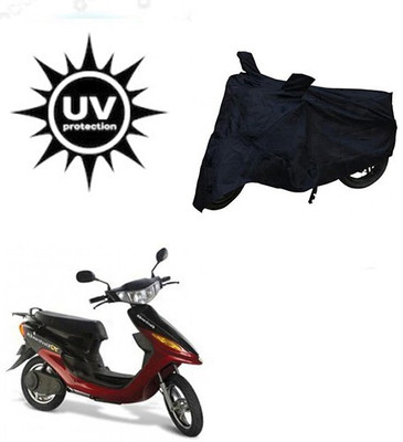 SRENTERPRISES Two Wheeler Cover for Indus(Yo Style, Black)