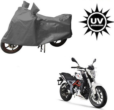 RPSENTTERPR Waterproof Two Wheeler Cover for DSK Benelli(TNT 25, Grey)