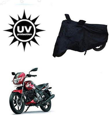 Mdstar Waterproof Two Wheeler Cover for TVS(Flame, Black)