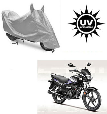 RPSENTTERPR Waterproof Two Wheeler Cover for Hero(Super Splendor, Silver)