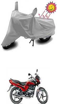 Coverit Two Wheeler Cover for Hero(Passion Plus, Silver)