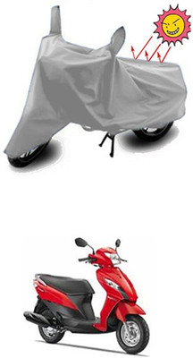 Coverit Two Wheeler Cover for Suzuki(Silver)