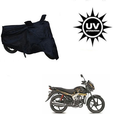 SRENTERPRISES Two Wheeler Cover for Mahindra(Centuro, Black)