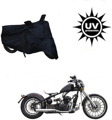 SRENTERPRISES Two Wheeler Cover for Harley Davidson(Bobber 350, Black)