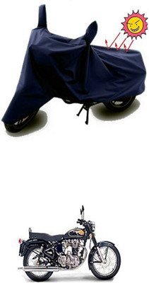 Wild Panther Two Wheeler Cover for Royal Enfield(Twin spark, Blue)