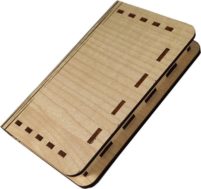 WENZEST Men & Women Beige Wood Card Holder(9 Card Slots)