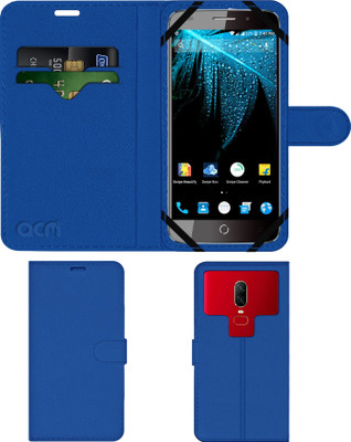 ACM Flip Cover for Swipe Elite Plus(Blue, Cases with Holder, Pack of: 1)