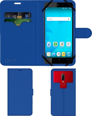 ACM Flip Cover for Micromax Pulse 4g E451(Blue, Cases with Holder, Pack of: 1)