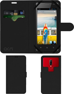 ACM Flip Cover for Micromax Bolt A66(Black, Cases with Holder, Pack of: 1)