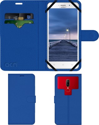 ACM Flip Cover for Ismart Mercury V2(Blue, Cases with Holder, Pack of: 1)