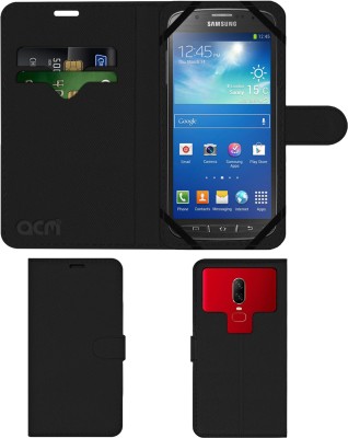 ACM Flip Cover for Samsung Galaxy S4 Active I9295(Black, Cases with Holder, Pack of: 1)