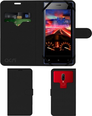 ACM Flip Cover for Micromax Canvas Xpress 4G Q413(Black, Cases with Holder, Pack of: 1)