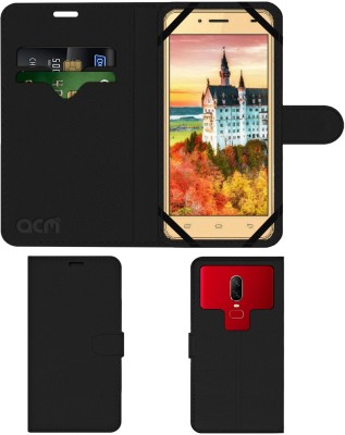 ACM Flip Cover for Ziox Astra Young Pro(Black, Cases with Holder, Pack of: 1)