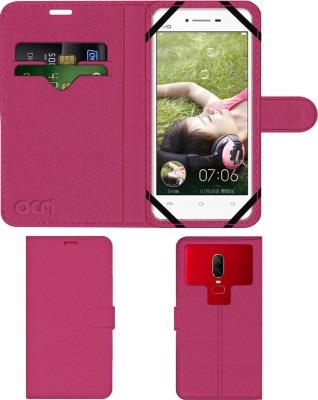 ACM Flip Cover for Vivo Y27l(Pink, Cases with Holder, Pack of: 1)