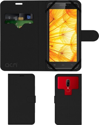 ACM Flip Cover for Intex Aqua Xtreme 2(Black, Cases with Holder, Pack of: 1)