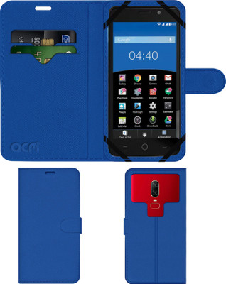 ACM Flip Cover for Panasonic Eluga L 4g(Blue, Cases with Holder, Pack of: 1)