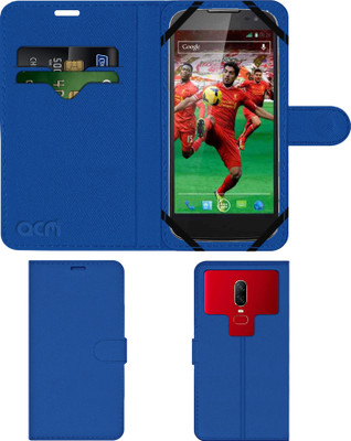 ACM Flip Cover for Xolo Q2500(Blue, Cases with Holder, Pack of: 1)