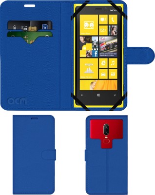 ACM Flip Cover for Nokia Lumia 920(Blue, Cases with Holder, Pack of: 1)