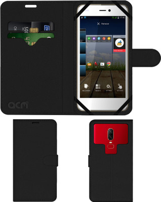 ACM Flip Cover for Micromax Canvas Knight Cameo A290(Black, Cases with Holder, Pack of: 1)