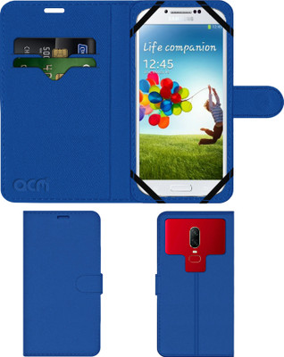 ACM Flip Cover for Samsung Galaxy S4 I9500(Blue, Cases with Holder)