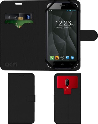ACM Flip Cover for Micromax A250 Canvas Turbo(Black, Cases with Holder, Pack of: 1)