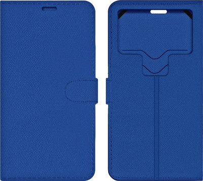 ACM Flip Cover for Panasonic Eluga L2(Blue, Cases with Holder, Pack of: 1)