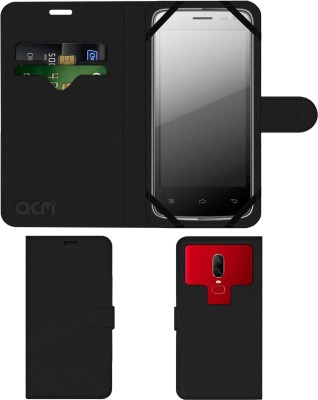 ACM Flip Cover for Lava Xolo Q700(Black, Cases with Holder, Pack of: 1)