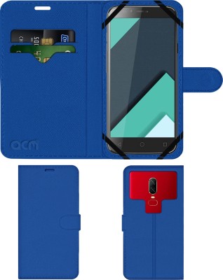 ACM Flip Cover for Karbonn Quattro L50 Hd(Blue, Cases with Holder, Pack of: 1)