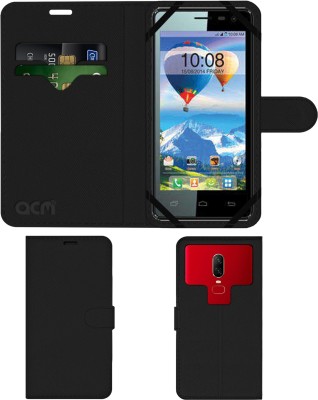 ACM Flip Cover for Intex Aqua Style X(Black, Cases with Holder, Pack of: 1)