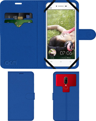 ACM Flip Cover for Vivo Y27l(Blue, Cases with Holder, Pack of: 1)