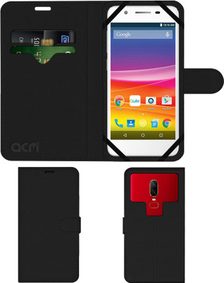 ACM Flip Cover for Micromax Canvas Knight 2 E471(Black, Cases with Holder, Pack of: 1)