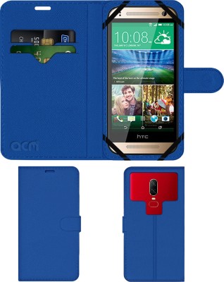 ACM Wallet Case Cover for Htc One Mini 2(Blue, Cases with Holder, Pack of: 1)