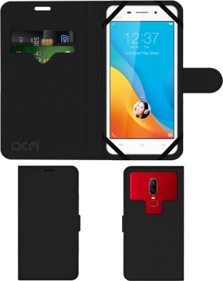 ACM Wallet Case Cover for Vivo Y31(Black, Cases with Holder, Pack of: 1)