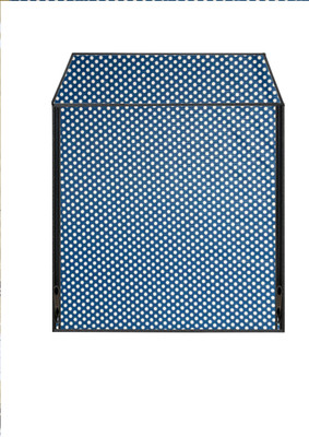 AAVYA UNIQUE FASHION Front Loading Washing Machine  Cover(Width: 60.96 cm, Blue,White)