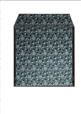 AAVYA UNIQUE FASHION Front Loading Washing Machine  Cover(Width: 60.96 cm, Grey,Silver)