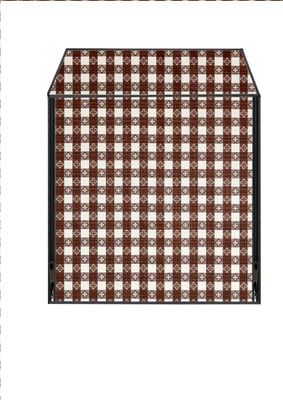 AAVYA UNIQUE FASHION Front Loading Washing Machine  Cover(Width: 60.96 cm, Brown,White)