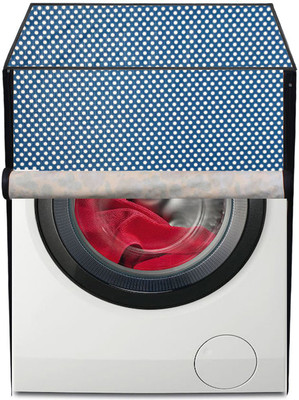 AAVYA UNIQUE FASHION Front Loading Washing Machine  Cover(Width: 60.96 cm, Blue,White)