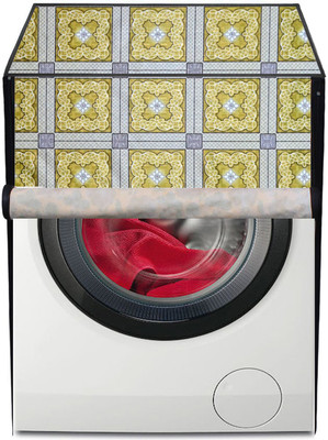 AAVYA UNIQUE FASHION Front Loading Washing Machine  Cover(Width: 60.96 cm, Gold)