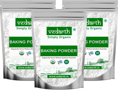 Vedarth Combo of 3 Premium Double Action Baking Powder 100gm Each pack Baking Powder(3 x 100 g)
