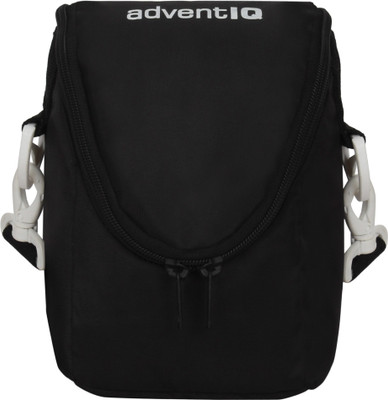 AdventIQ DSLR/SLR Camera Lens Shoulder-Sling Bag-Black Clr (BNP 0271 Captura)  Camera Bag(Black with T.Blue Lining)