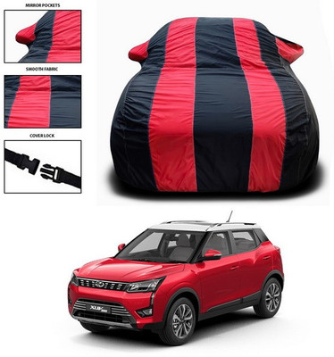 ANTHUB Car Cover For Mahindra XUV 300 (With Mirror Pockets)(Red, Black)