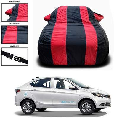 ANTHUB Car Cover For Tata Tigor EV (With Mirror Pockets)(Red)