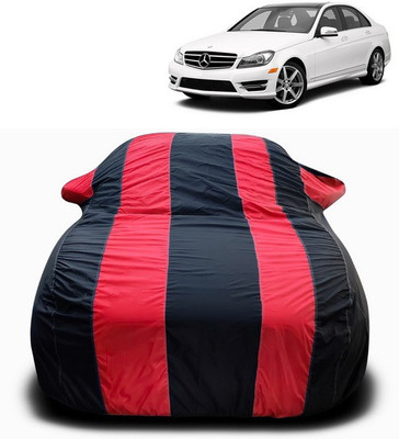 ANTHUB Car Cover For Mercedes Benz C-Class (With Mirror Pockets)(Red)