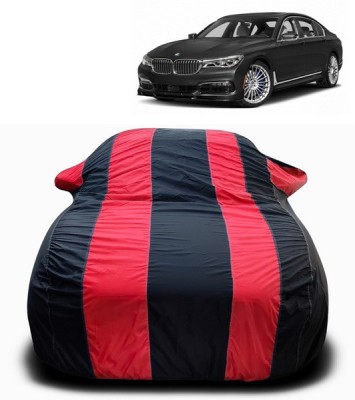 SEBONGO Car Cover For BMW Alpina B6 (With Mirror Pockets)(Red, Black)