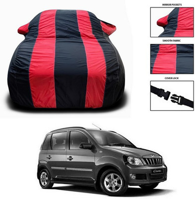 ANTHUB Car Cover For Mahindra Quanto (With Mirror Pockets)(Red)