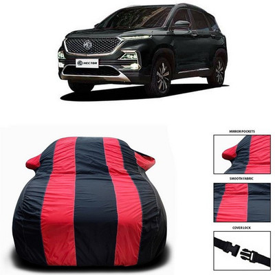 ANTHUB Car Cover For MG Hector (With Mirror Pockets)(Red, Black)