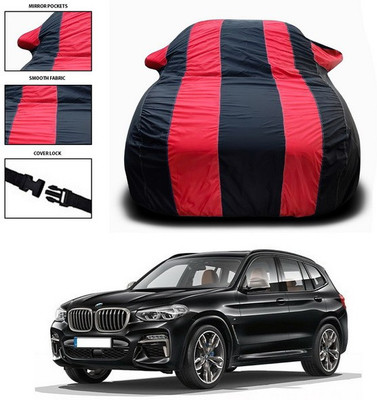 ANTHUB Car Cover For BMW X3 (With Mirror Pockets)(Red)