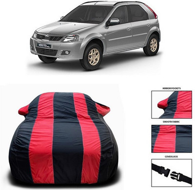 ANTHUB Car Cover For Mahindra Verito Vibe (With Mirror Pockets)(Red)